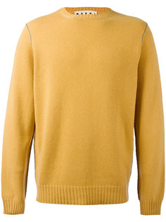 свитер с контрастной строчкой  Marni