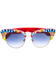 солнцезащитные очки с узором Mambo Dolce & Gabbana Eyewear