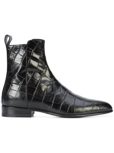 ботинки с тиснением Saint Laurent