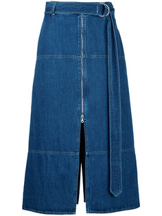 джинсовая юбка А-образного силуэта Wynn Hamlyn