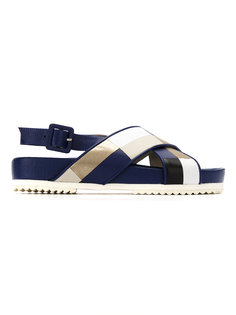 panelled flat sandals Mara Mac