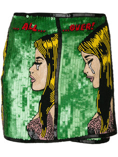 Its All Over embroidered mini skirt Olympia Le-Tan