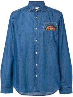 рубашка с вышивкой Sun Paul Smith
