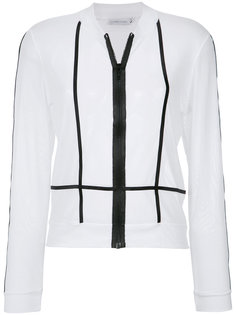 contrast zipped blouse Mara Mac