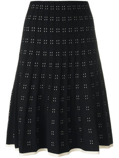 плиссированная юбка в горох Tory Burch