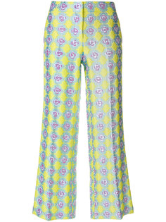 широкие брюки с жаккардовым узором  Emilio Pucci