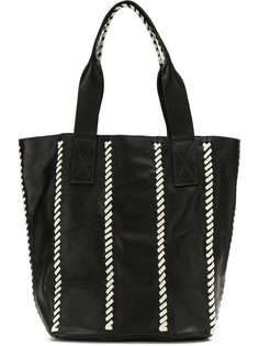 contarst stitching tote bag Mara Mac