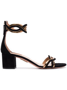 замшевые босоножки Moon Ray 50 Aquazzura