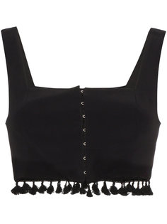Moz Cropped Tassel Top Staud