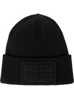 Be Cool Be Nice beanie hat Dsquared2