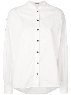 блузка с поплиновой вставкой  Tomas Maier