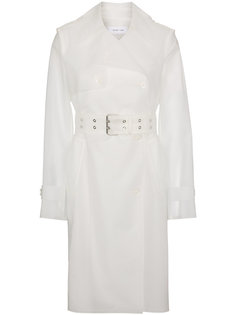 матовый тренч с поясом на талии Helmut Lang