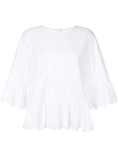 панельная блузка с баской McQ Alexander McQueen