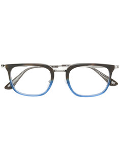 очки в двухцветной оправе прямоугольной формы Prada Eyewear