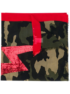 sequin embellished camouflage scarf Essentiel Antwerp