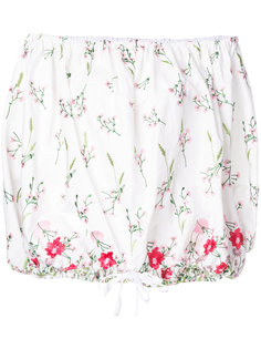 блузка с открытыми плечами и цветочным принтом Marquesalmeida Marquesalmeida