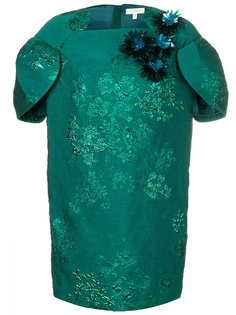платье с жаккардовым узором и декором Delpozo