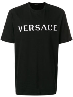 футболка с вышитым логотипом  Versace