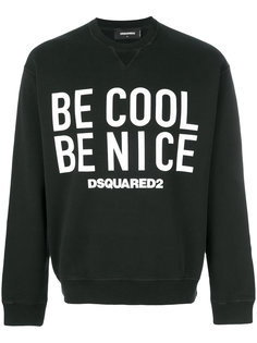 толстовка Be Cool Be Nice Dsquared2