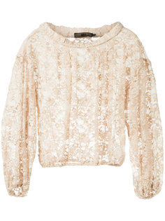 кружевной топ с присборенными деталями Aula