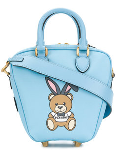 сумка-тоут с принтом медведя-плейбоя Moschino