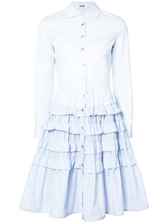 многослойное платье-рубашка с оборками Jourden