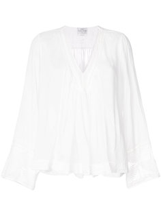 прозрачная расклешенная блузка Forte Forte
