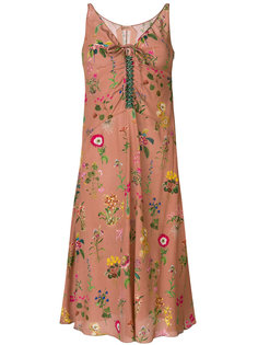 платье миди с цветочной вышивкой Nº21