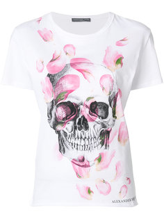 футболка с принтом черепа Alexander McQueen