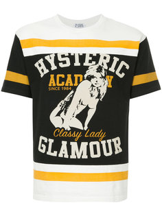 футболка дизайна "колор-блок" с логотипом Hysteric Glamour