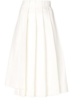 асимметричная плиссированная юбка миди Jil Sander