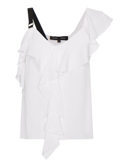 асимметричная блузка с оборкой  Proenza Schouler