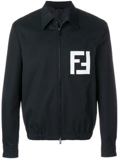 куртка рубашечного кроя с принтом логотипа Fendi