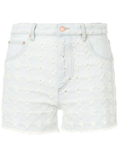 джинсовые шорты с цветочной вышивкой Isabel Marant Étoile