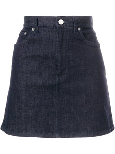 джинсовая юбка с логотипом Givenchy