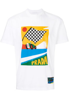 футболка с принтом Prada