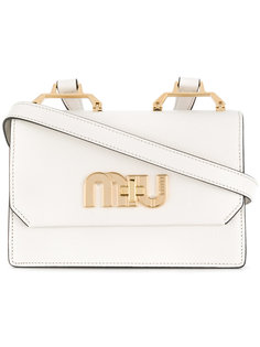 сумка на плечо с логотипом Miu Miu