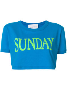 укороченная футболка Sunday  Alberta Ferretti