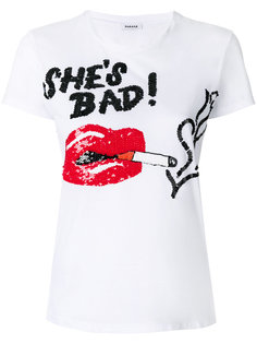 футболка Shes Bad с пайетками  P.A.R.O.S.H.