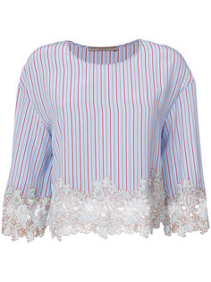 топ в полоску с кружевной вставкой  Ermanno Scervino