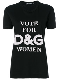 футболка Vote For DG Women Dolce & Gabbana