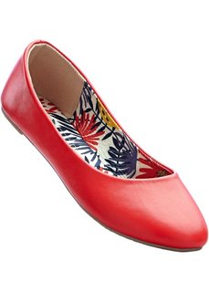 Балетки (на выбор 2 полноты стопы), нормальная стопа (красный) Bonprix