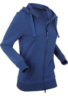 Куртка с длинным рукавом, трикотаж (меланж полуночной сини) Bonprix