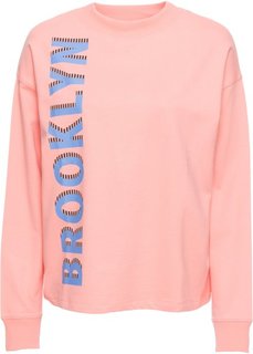 Свитшот с принтом (лососевый с рисунком) Bonprix