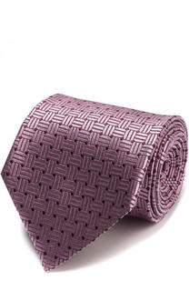 Шелковый галстук с узором Ermenegildo Zegna