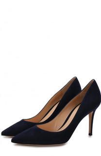 Замшевые туфли Gianvito 85 на шпильке Gianvito Rossi