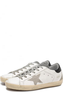 Кожаные кеды SuperStar с аппликацией Golden Goose Deluxe Brand