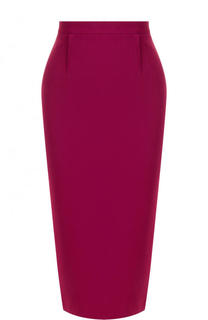 Однотонная шерстяная юбка-карандаш Roland Mouret