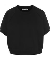 Однотонный хлопковый топ с круглым вырезом T by Alexander Wang