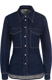 Приталенная джинсовая блуза с потертостями Stella McCartney